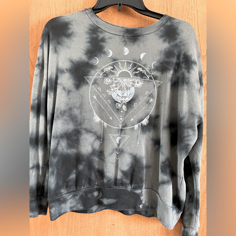 Soft, comfy grey sweatshirt
